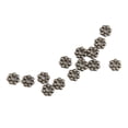 thumbnail image 4 of 1 piezas de cuentas espaciadoras con forma de flor de margarita plateada para mujer, accesorios, dijes, colgantes y fornituras. Metalico, 4 of 8