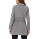 thumbnail image 3 of Abrigo largo con cinturón y solapa elegante para mujer INSPIRE CHIC en gris talla L, 3 of 6