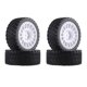 thumbnail image 1 of 66Mm 1/10 RC Car Tires En Road Touring Drift Car Tire Ruedas Para TT01 TT02 TT02B XV01 TA06 PTG-2 ,Blanco, 1 of 5