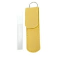 thumbnail image 5 of Unique Bargains Glass Multifunctional Nail File with Leather Pouch 1 Set Yellow, 5 of 6
