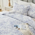 thumbnail image 6 of Hitime Luxury Printed Quilt Set Twin Size, Lightweight Comforter Set, Oversized Bedspread Coverlet Quilted Bedding Set, with 2 Matching Pillowcases, for All Season, 6 of 8