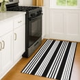 thumbnail image 6 of iOhouze Outdoor Rugs Black and White Striped Porch Rug 2.3 x3.6 ft Outdoor Doormats Front Door Rug Washable Door Mat Kitchen Entryway Bedroom Laundry Room, 6 of 6