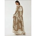 thumbnail image 2 of Printed Long Sleeve Viscose Maxi Dress, 2 of 6