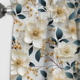thumbnail image 2 of Designart "Elegant White Poppy Simplicity III" Floral Blackout Curtain Single Panel, 2 of 4