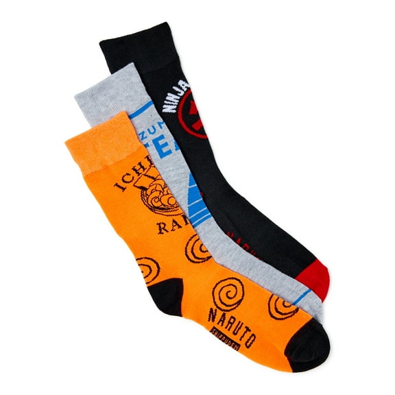 Naruto Men's Socks, 3-Pack