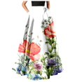 thumbnail image 5 of NOKIO Women African Skirt Printed Ankara Maxi Skirt Dashiki Long Skirts with Pockets Women Floral Print Skirt High Waist Party Beach Pocket Long Maxi Skirt, 5 of 5