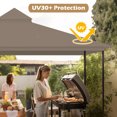 thumbnail image 3 of Yescom Canopy Top Replacement UV30+ Top Cover for 2-Tier 10x12 Ft Gazebo Patio, 3 of 8