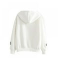 thumbnail image 3 of PENGXIANG Chandail en Molleton à Imprimé Chat pour Femmes, Manches Longues, Ample, Décontracté, à Capuche, Chandail-Over, Taille p-2TG, 3 of 13