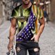 thumbnail image 3 of Camisas para Hombre Impresión Casual Top de Moda, Camisas a Rayas para Hombres Ropa de Pascua para Fiestas Y Diarios, 3 of 5