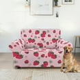 thumbnail image 5 of XYZCANDO Strawberry Sofa Slipcover Cartoon 1-Piece Couch Cover High Stretch Furniture Protection for Armchair in Living Room for Kids, Pets, 5 of 6