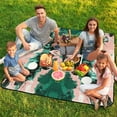 thumbnail image 7 of Colorful Tie Dye Vortex Picnic Blanket Waterproof Outdoor Beach Blanket Hand-held Pad Suitable for Travel, Camping, Beach, Family Gatherings, 7 of 7