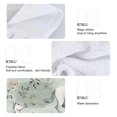 thumbnail image 4 of Haosy 2 Pack Kitchen Wash Cloths with Hanging Loops Absorbent Absorbent Quick Drying Hand Towels, White Horses and Flower, 4 of 7