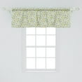 thumbnail image 2 of Ambesonne Flower Window Valance, Flourishing Country Flowers, 54" X 18", Green Yellow and Cream, 2 of 3