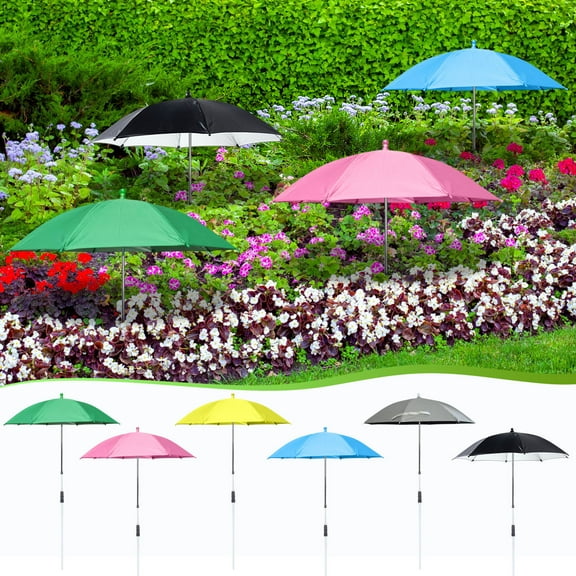 Plant Umbrella for Outdoor Plants, Adjustable 50cm Shade Cover with Alloy Frame & Polyester Roof, Protects Potted Plants From Sun Damage, Ideal for Garden Beds and Planter Pots,Vsgery