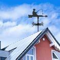 thumbnail image 4 of LOVIVER Creative Weather Vane Garden Stake Wind Direction Indicator Outdoor Iron Bracket Fishing Boy, 4 of 8
