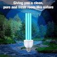 thumbnail image 3 of 2 Pack UV Germicidal Light Bulb , 25 Watt Replacement UVC Lamp E26 110V, UV Disinfection Light Bulb for Basement Bedroom, 3 of 5