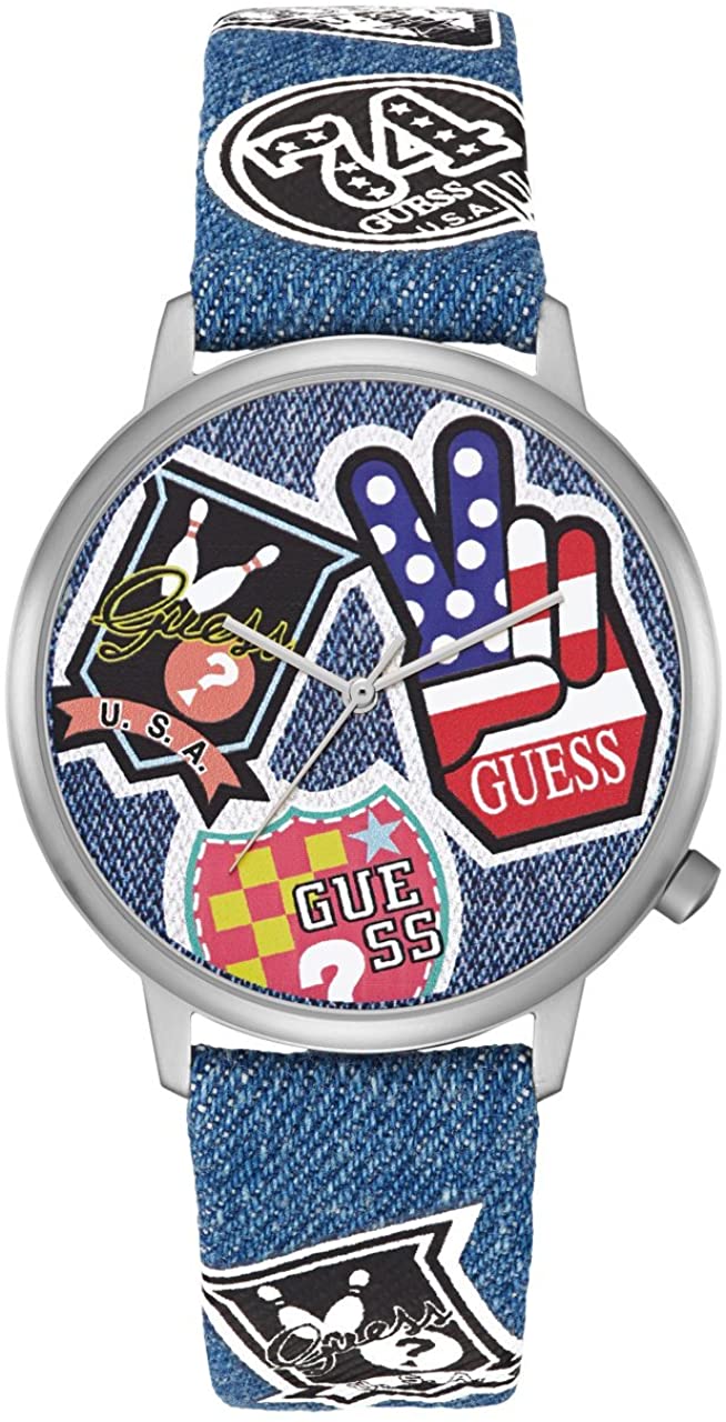 WATCH GUESS STAINLESS STEEL MULTICOLORED BLUE COWBOY UNISEX - MEN AND WOMEN - Walmart.com