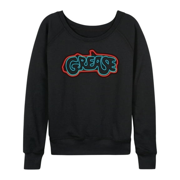 Grease - Highlighted - Original Movie Cover Art - Women's Lightweight French Terry Long Sleeve Shirt