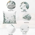 thumbnail image 5 of Decorative Throw Pillow Covers 20x20 Inch Set of 2 Eucalyptus Leaf Butterfly Home Decor Pillow Cases for Couch, Watercolor Plant Cushion Case for Living Room Bedroom Bed Car Chair, 5 of 9
