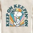 thumbnail image 3 of Peanuts - Keep On - Toddler And Youth Crewneck Fleece Sweatshirt, 3 of 6