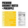 thumbnail image 4 of Once Upon a Coconut Premium Coconut Water + Pineapple - 10.8 Fl Oz (Pack of 12), 4 of 6