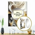 thumbnail image 3 of Designart "Fluid Geode Abstraction" Liquid ink Mirror Wall Decor - Modern Cream Abstract Large Mirror For Wall Art Decor - 32" x 24" Inch, 3 of 5