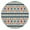 Bohemia (85), variant on Elasticized Round Tablecloth with Bohemian Floral Print, Secure Fit for 52-56 Inch Tables, Machine Washable Fabric