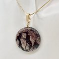 thumbnail image 3 of Porcelain Jasper 30mm Disc and 14K Gold Filled Pendant 510602H, 3 of 10