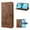 Brown, variant on TECH CIRCLE Embossed Butterfly Case for 2022 iPhone 14 (6.1") - Foldable Stand Lightweight Flip Cute Case (Black)