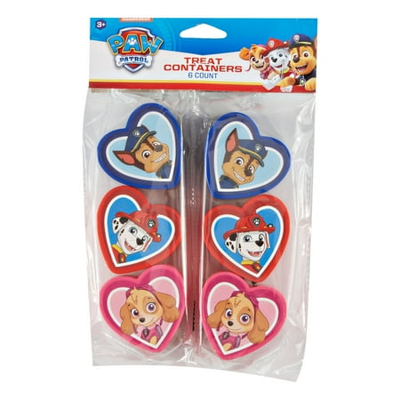 Way To Celebrate Valentine's Day Treat Containers, Paw Patrol