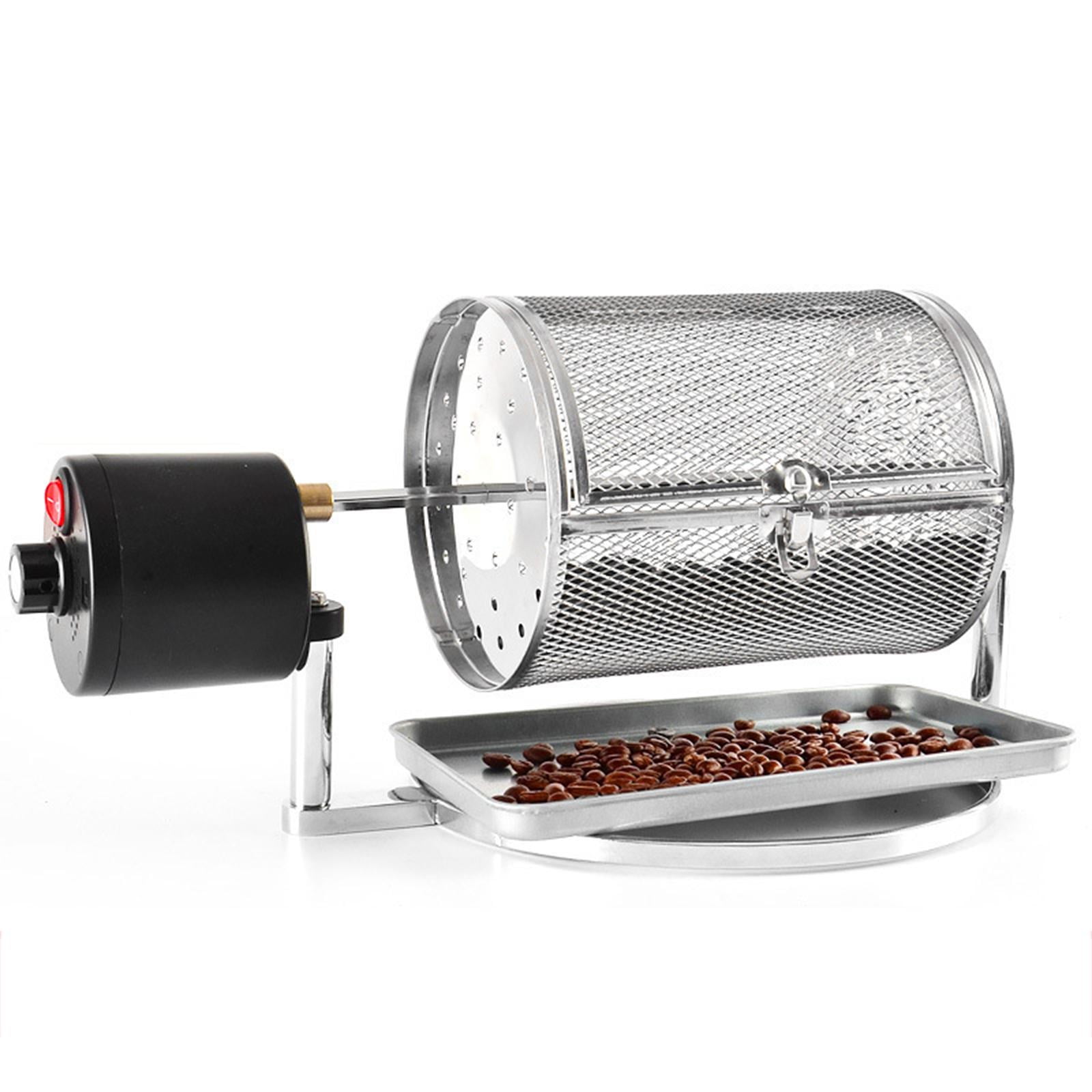 Coffee Bean Roaster Roller Baker US Plug Household Use Home Reusable Power Saving Non Stick Dryer for Grain Nuts Peanut Cashew S 18x14cm