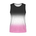 thumbnail image 4 of Uootdi Women's Activewear Gradient Color Back Split Sleeveless Solid Tops Gym Training Style Soft Stretchy Slim Fit Shirts Gift, 4 of 6