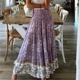 thumbnail image 1 of FcBaudy Jupe à la Cheville, Robes pour Femmes, Robes d'Été pour Femmes Mode Femmes Confortable Quotidien Taille Haute Imprimé Jupe Longue Robe Femme, 1 of 9