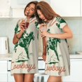 thumbnail image 6 of Horeoi West Cowboys Print Women's Short-sleeved Nightdress Breathable Cotton-like Material Loose A-line Knee-length, 6 of 6