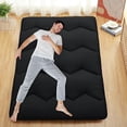 thumbnail image 6 of Kojooin Japanese Futon Mattress,Queen Size Foldable Japanese Style Floor Mattress Roll Up,Tatami Mat,Camping Mattress Pad,Black, 6 of 6