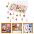 thumbnail image 3 of 15Pcs Replaceable Push Pin Multi-function Thumbtacks Ice Cream Shape Thumb Tacks Map Supply, 3 of 5