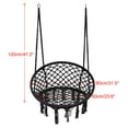 thumbnail image 6 of Hammock Chair Macrame Swing Handwoven Tassel Swing Hanging Chair for Indoor Outdoor Home Patio Yard Garden Reading Leisure, 6 of 7