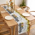 thumbnail image 3 of Sunflowers Table Runner - 48 Inch Long, Kitchen Dining Table Runner Dresser Scarves, Spring Botanical Truck Pig Wooden Grain Farmhouse Decor for Coffee Tables Wedding Party Banquet, 3 of 8