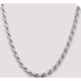 thumbnail image 5 of Sterling Silver 7mm Diamond-Cut Rope Chain (20 X 7) Made In Italy qdc140-20, 5 of 5