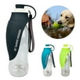thumbnail image 2 of Bouteille d'Eau Portable pour Chien 580ml en Silicone Souple Design Feuille pour Voyage, 2 of 3
