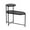 Black, variant on Hassch 2-Tier Side Table, Black Accent Tray Table with Spacious Storage, Adjustable Footpads for Living Room, Office, or Bedroom, 27.55"L x 13.66"W x 27.75"H