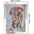 thumbnail image 2 of 2 Pack DIY 5D Diamond Painting Kits Full Drill Rhinestone Painting Elephant Diamond Pictures for Wall Decoration, Colorful Diamond Painting Style (Canvas 12×16 Inch), 2 of 7