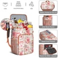 thumbnail image 5 of Travel Cooler Bag - Pioneer Flower Floral Print Pattern Camping Beer Cooler Backpack with Bottle Opener- Waterproof Insulated Picnic Backpacks - Cooler Bag for Beach, 5 of 6