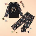 thumbnail image 1 of Pyjama pour Enfants Tenue Parent-Enfant Costumes de Noël Patchwork à Carreaux Imprimé Tenue d'Intérieur Col Rond Manches Longues Pyjama Ensemble Deux Pièces pour Enfants Pyjamas Mignons en Liquidation, 1 of 9
