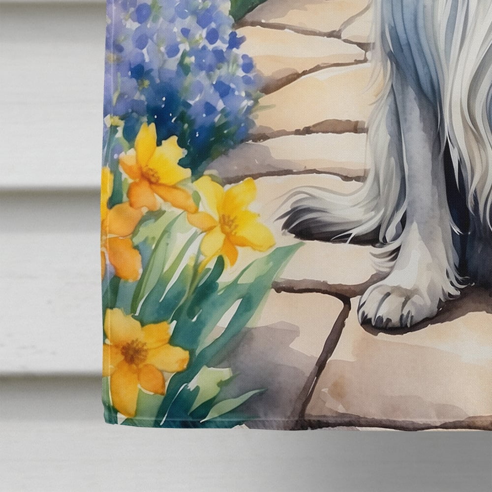 Afghan Hound Spring Garden House Flag 28 in x 40 in