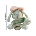 thumbnail image 3 of Handmade Crochet Rabbit With Tulip Bouquet, Emotional Stress Relief Support Encouragement Cheer, Perfect Gift For Women Men Friends Son All Ages Mother's Day Father's Day Birthday, 3 of 6