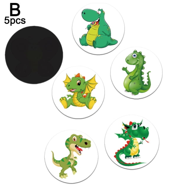 5pcs Pee Targets Potty Training Seat Stickers Urinal Bullseye Color Changing W8U4