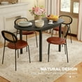 thumbnail image 4 of HOMCOM 55" Wood Kitchen Table, Drop Leaf Tables for Small Spaces, Black, 4 of 10