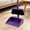 Purple, variant on Jiasling 2-In-1 Household Broom with Dustpan Foldable Cleaning Tool Blue