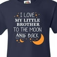 thumbnail image 4 of Inktastic I Love My Little Brother to the Moon and Back Youth T-Shirt, 4 of 5